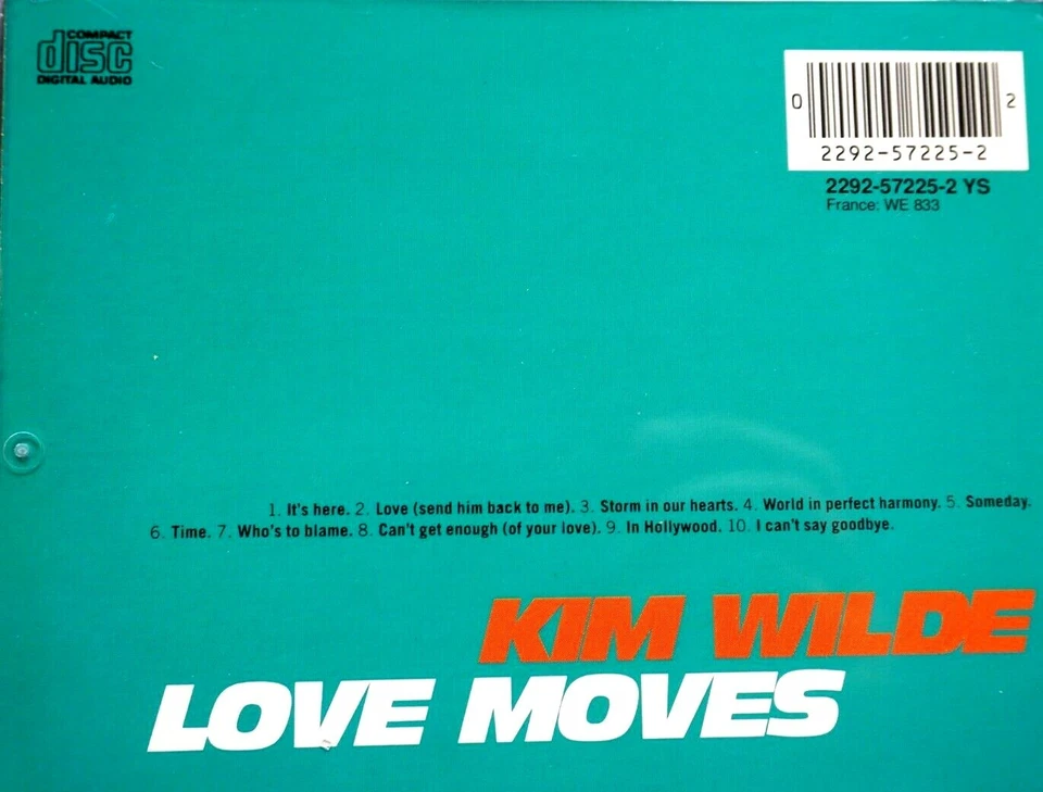 Kim Wilde - Love Moves - CD, en muy buena condición Foto 2 de 2