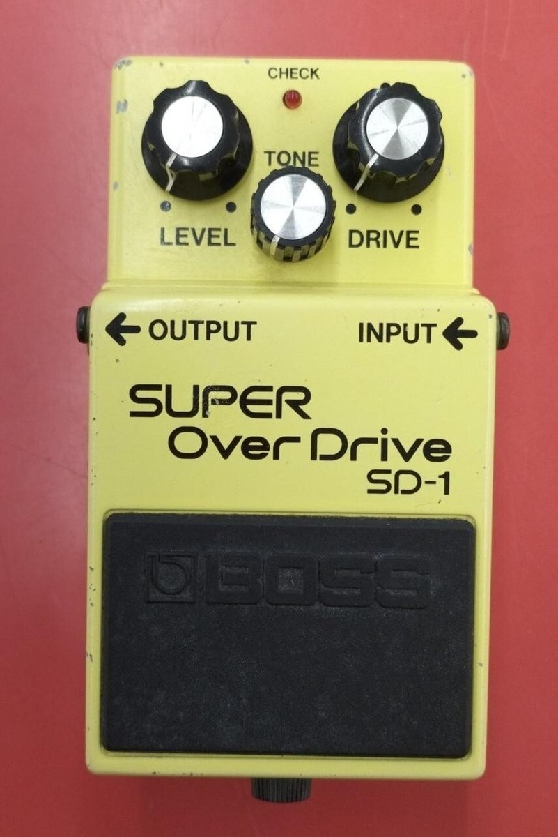BOSS SD-1 SUPER Over Drive 1983 Vintage Guitar Pedal Made in BOSS SD-1 SUPER Over Drive 1983 Vintage Guitar Pedal Made in