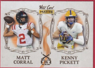   2022 WILD CARD MATTE DUALING GUNS - MATT CORRAL / KENNY PICKETT #DG-2