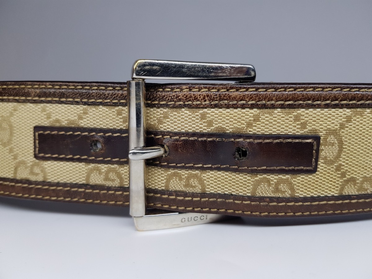 GUCCI vintage monogram belt, 90/36 | eBay display picture 2