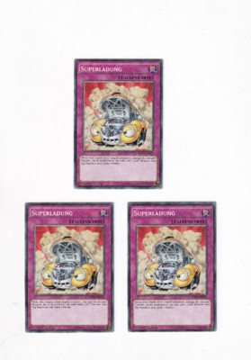YuGiOh Playset HSRD-DE059 Superladung Common 3x