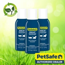 PetSafe PPD00-17622 Spray Refill Cat Pet Deterrent SSSCat 3 Pack Cans of 4.72 oz