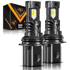 AUXBEAM 9004 HB1 CANBUS LED Headlight High Low Beam Bulbs Q40 SERIES 30000LM Kit