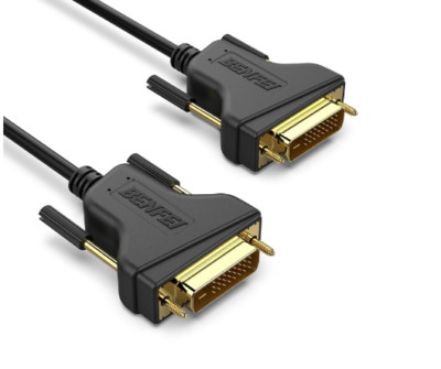 1,8m BENFEI DVI-D Dual Link Kabel, vergoldet für Gaming, DVD, Laptop, HDTV