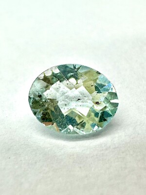 Blue Aquamarine Edelstein, Natural Oval Schnitt loose gemstone 2.1Ct 9x8mm