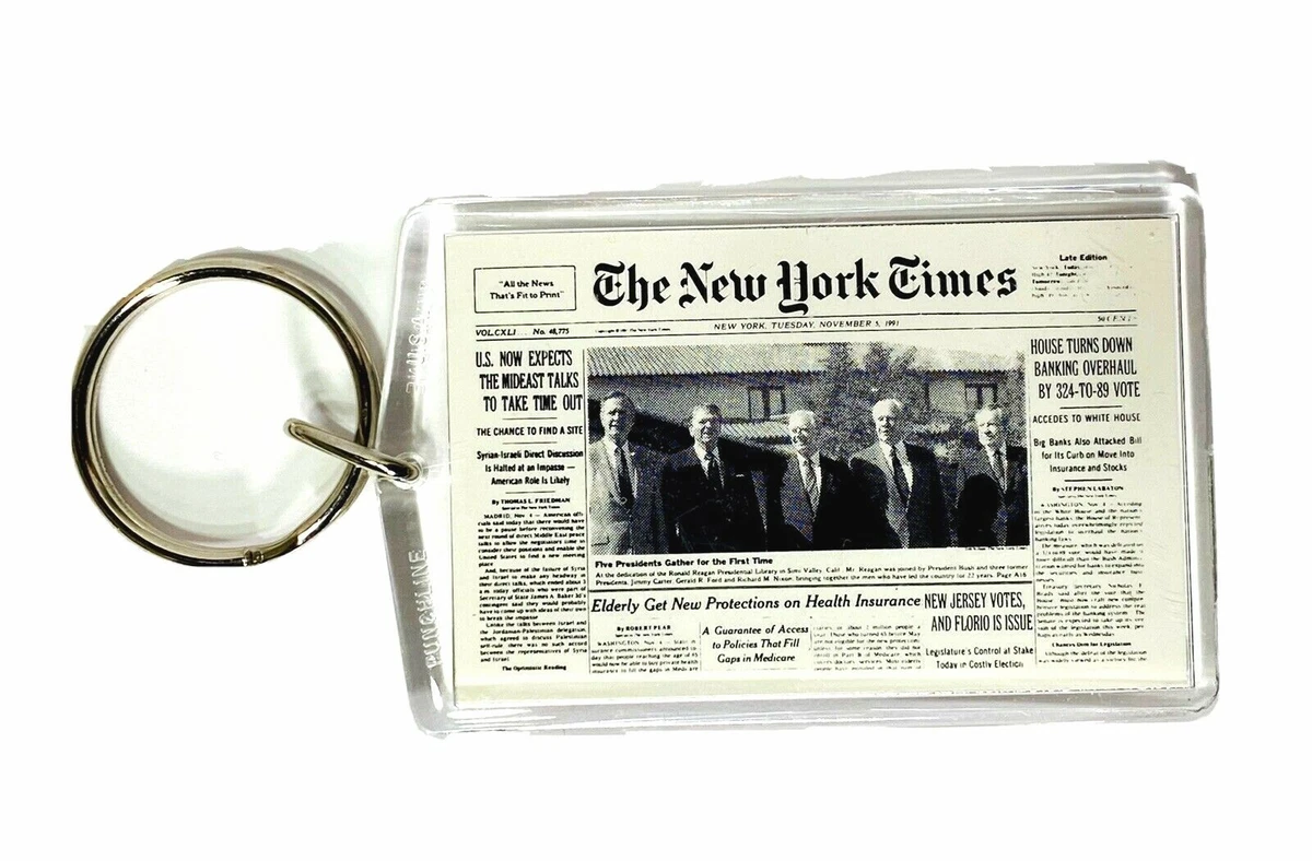 Newspaper keychain best sale