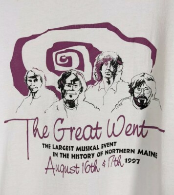 Phish 1997 Maine The Great Went Band T Shirt XL Hanes Heavyweight