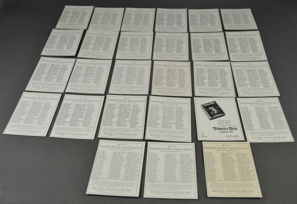 1982 Renata Galasso Turkey Red Reprints 1911 Baseball Set Cards - Your Choice - Image 2 of 3