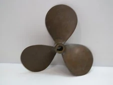 15LH12 BRONZE PROP 1+1/4 INCH BORE PROPELLER BOAT SHIP DECOR  (E4A58C)