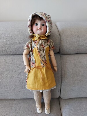 Ancienne Poupée SFBJ 60 Paris – 45 Cm – Tête Bisque Et Corps Composite – Fabrication Française
