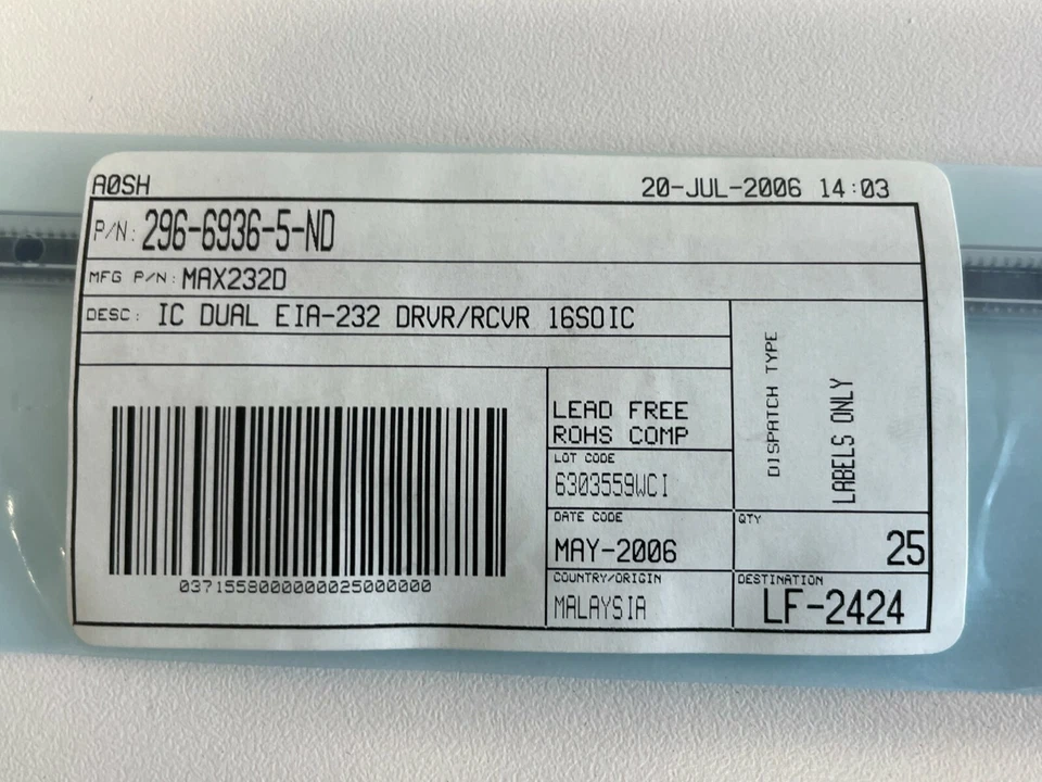 L10: Lot of 25 Digi-Key 296-6936-5-ND - Image 2 of 4