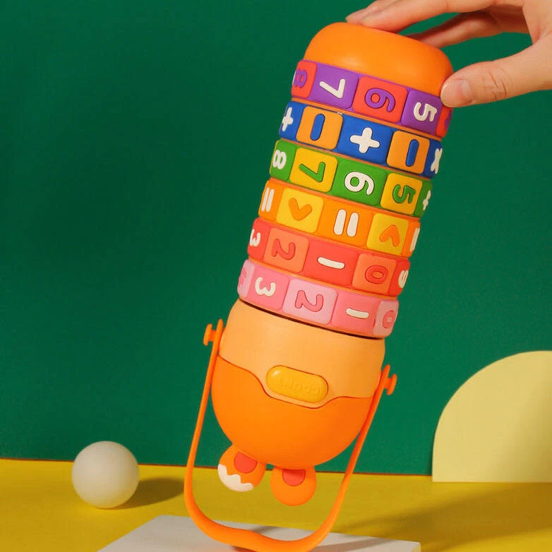 Botella de agua con correa para niños - Matemáticas interactivas y educativas - 14 oz - 4 colores Foto 4 de 4