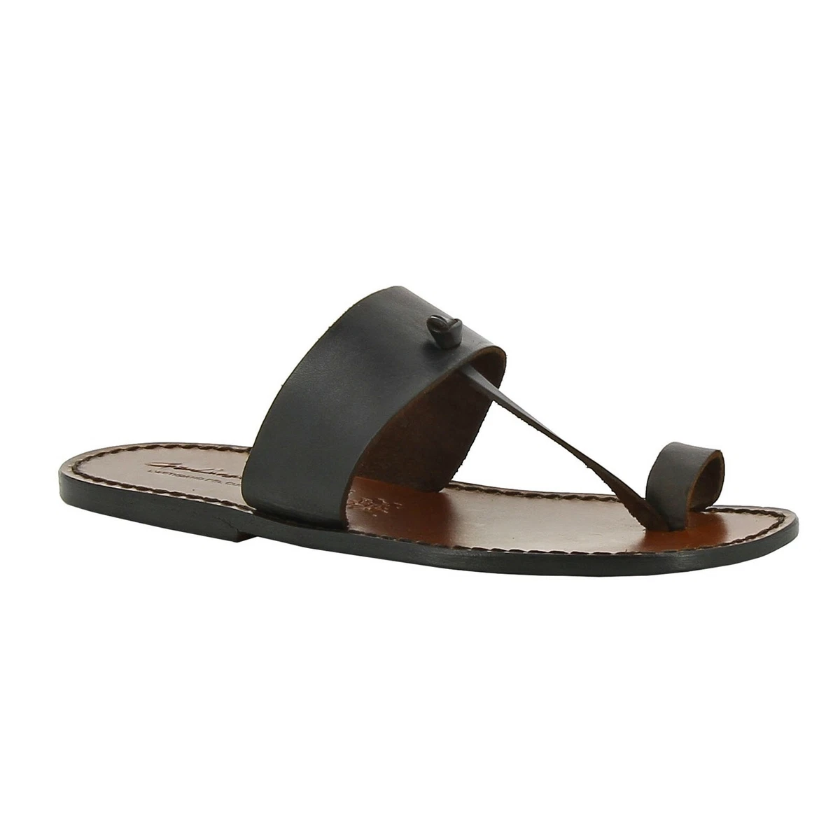 Mens soft hotsell leather flip flops