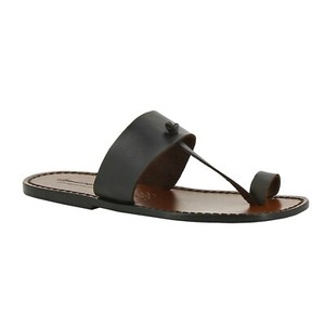 soft leather flip flops