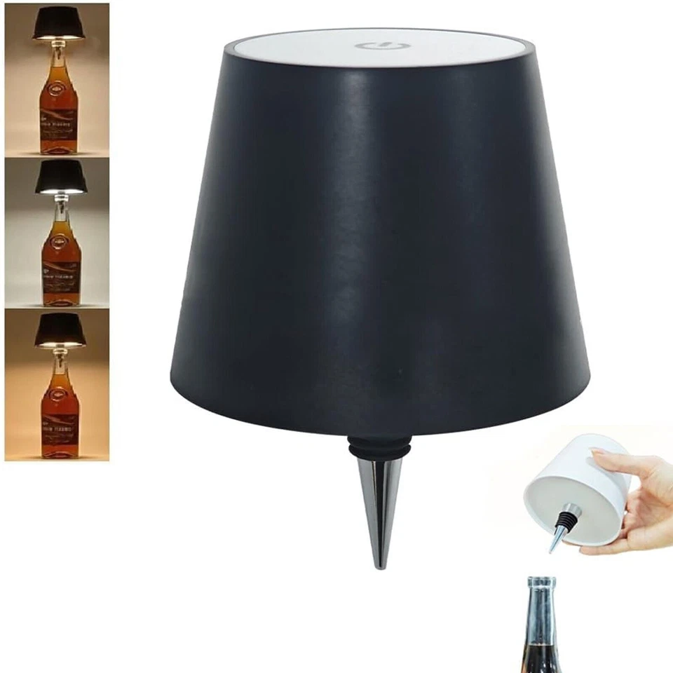 LED Flaschenlampe Dimmbare Touch Weinflasche Tisch lampe Deko Licht Geschenke~. - Bild 2 von 4