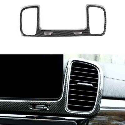 Fit For Benz GLS GLE Air Outlet  VentTrim Central Console 2016-2019 Carbon Fiber