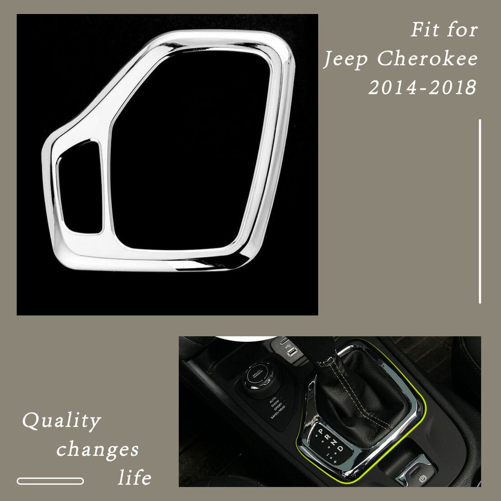New Car Interior Accessories Trim Gear Frame Silver For Jeep Cherokee 2014 -2018