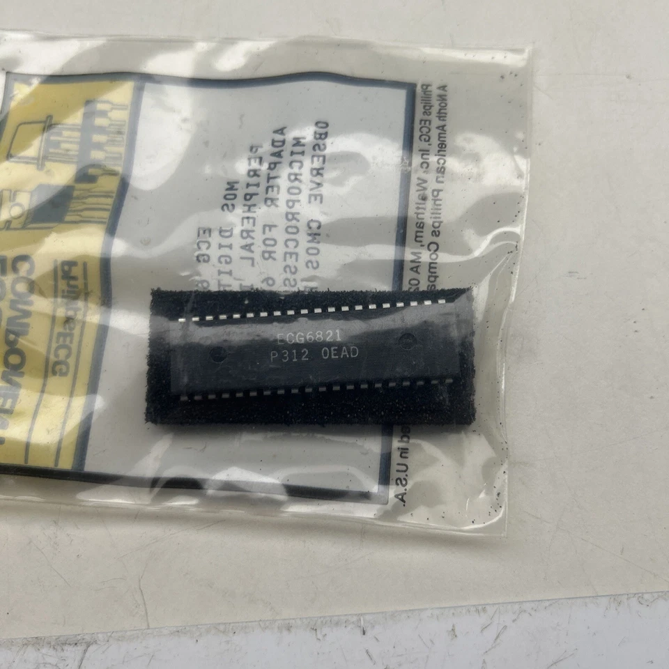 ECG 6821 MOS Digital IC, Peripheral Interface Adapter - Image 3 of 3