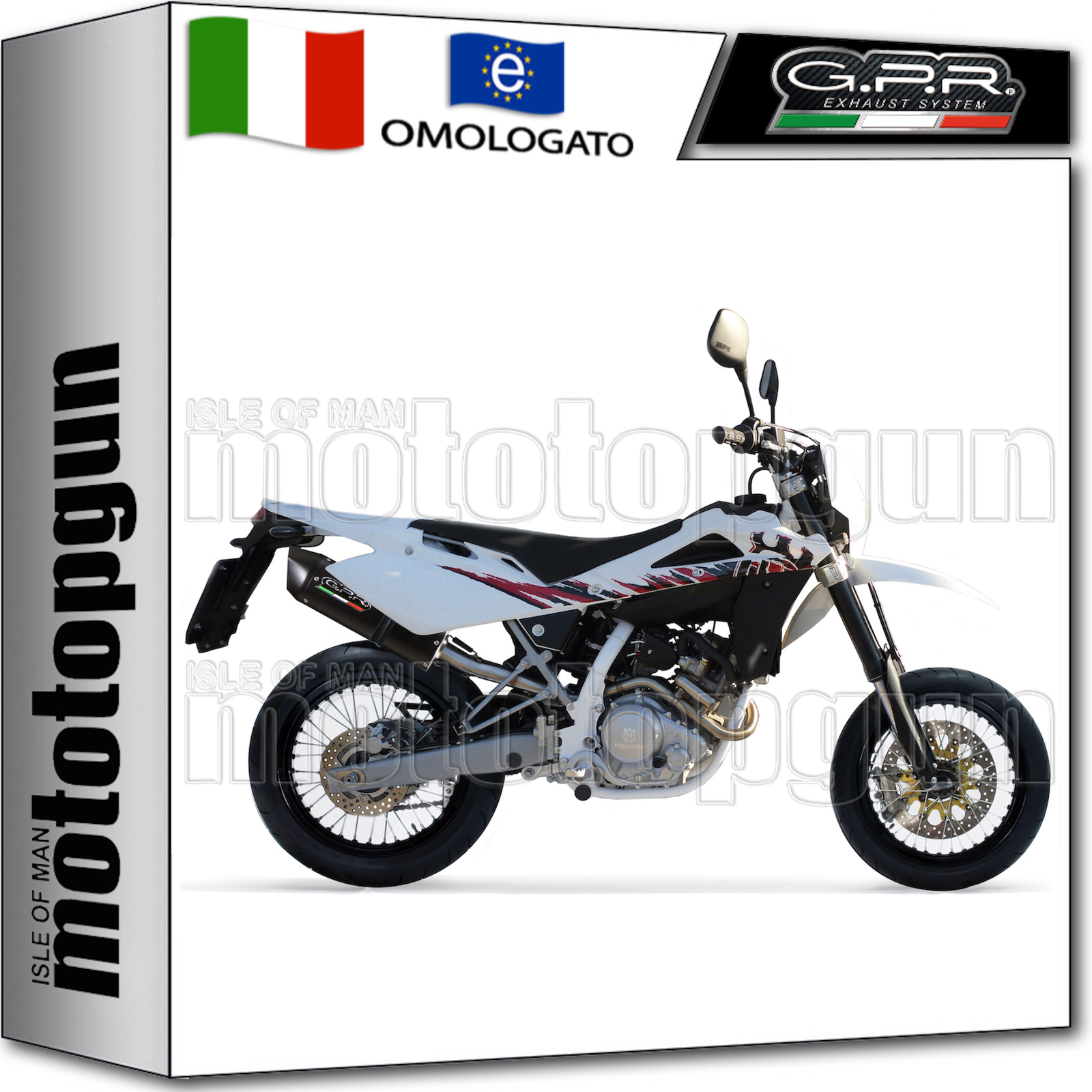 GPR SCARICO COMPLETO HOM FURORE NERO HUSQVARNA SMR 125 4T 2011 11 2012 12