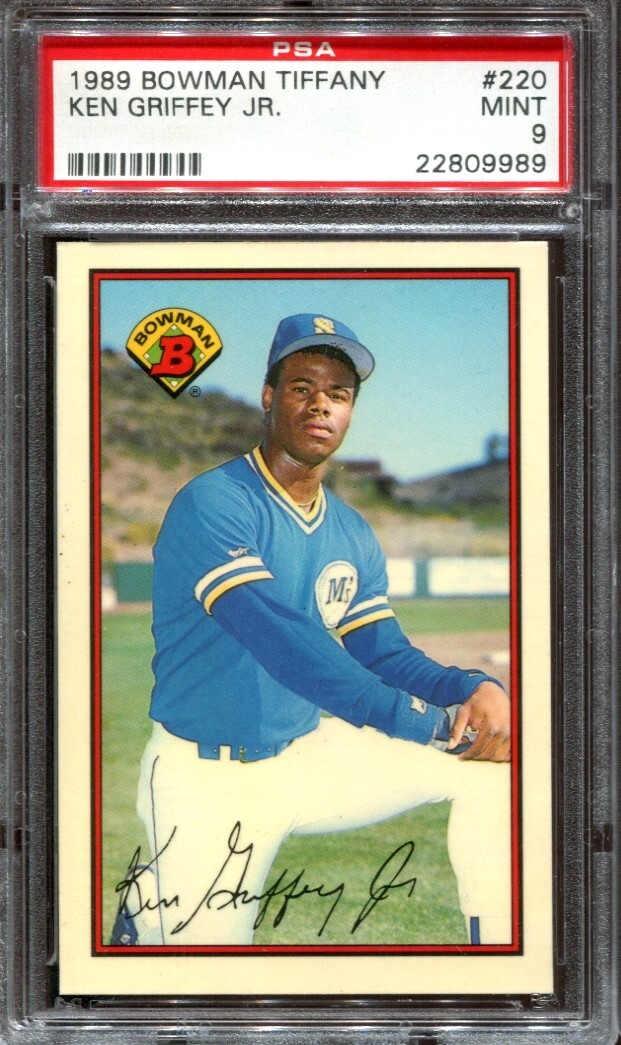 1989 Bowman Tiffany Ken Griffey Jr #220 Rookie RC PSA 9