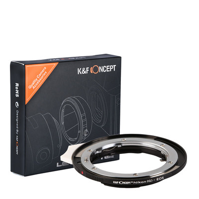K&F CONCEPT Lens Adapter for Nikon G AF-S AI F Lens to Canon EOS EF Mount Camera