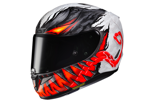 CASCO INTEGRALE HELMET HJC RPHA 11 ANTI VENOM MARVEL MC1SF NERO/ROSSO  TAGLIA M | eBay