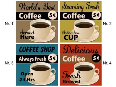Fliesenaufkleber-Fliesenfolie-Fliesensticker-Retro-Kaffee-Coffee-13052