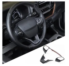 HTHE Carbon Fiber Steering Wheel Panel Cover Fit For Ford Bronco Sport...