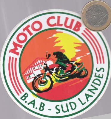 STICKERS. Moto. MOTO CLUB B.A.B SUD LANDES