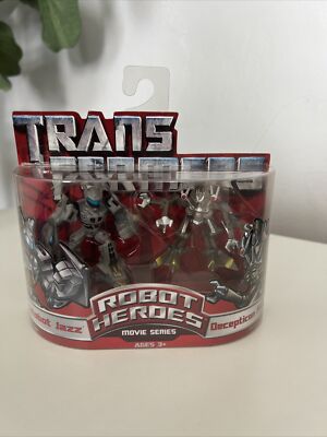 Transformers 2007 Movie Robot Heroes Autobot Jazz & Decepticon Frenzy
