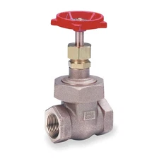 MILWAUKEE VALVE 1186 3/8 Gate Valve,3/8",Bronze,NPT 1WED2