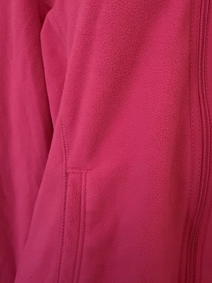 NUEVO CON ETIQUETAS TEK GEAR MUJER ROSA POLAR CREMALLERA SUDADERA CON CAPUCHA CHAQUETA TALLA MEDIANA Foto 2 de 4