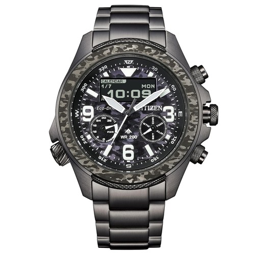 Unused CITIZEN PROMASTER LAND JV1008-63E Black Eco-drive Men's Watch in Box