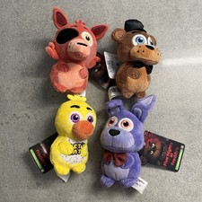 Jazwares Five Nights at Freddy's FNAF 4" Mini Plush Set Freddy Bonnie Chica Foxy