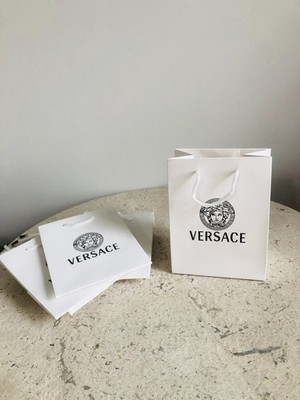 Versace Small Shopping Gift Paper Bags 5.5x4.5,  (5 Pack)