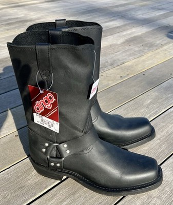 13 D Dingo men s Motorcycle Boots Engineer Harness Strap Black DI19057 New/Tags