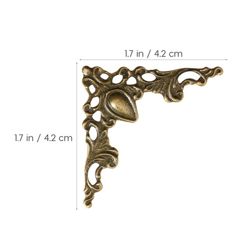 24 Pcs Scrapbook Corner Protector Metal Corner Protector Album Decorative Cover - Picture 7 of 9