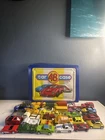 Vintage Tara Toy 48 Car Carrying Case & Diecast Matchbox Hot Wheels Lot Of 33