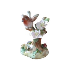Crown Staffordshire Robin With Apple Blossom, Modelled by J. T. Jones