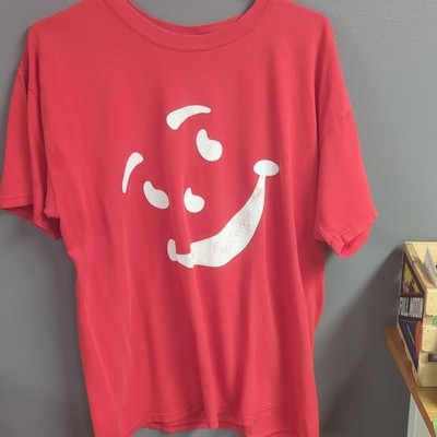OH YEAH! Vintage Gildan Heavy Cotton Men s Red Kool-Aid Man Graphic T-Shirt L