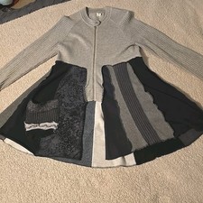 Jax Upcycled Patchwork Cardigan Sweater Festival Hippie Boho One Of A Kind Sz M