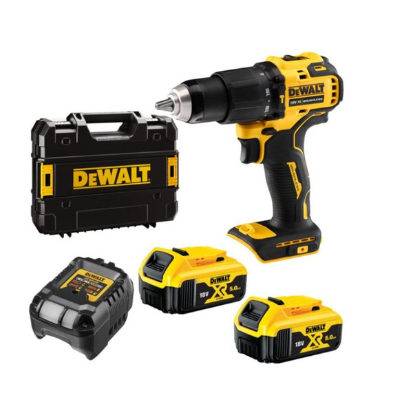 Dewalt Akkuschrauber 18V DCD709P2T 65Nm 2X5,0Ah BL Tstak-image