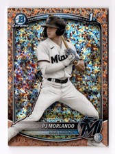 2025 Bowman Chrome 1st #BCP-91 PJ Morlando Rose Gold Mini Diamond Refractor #/15