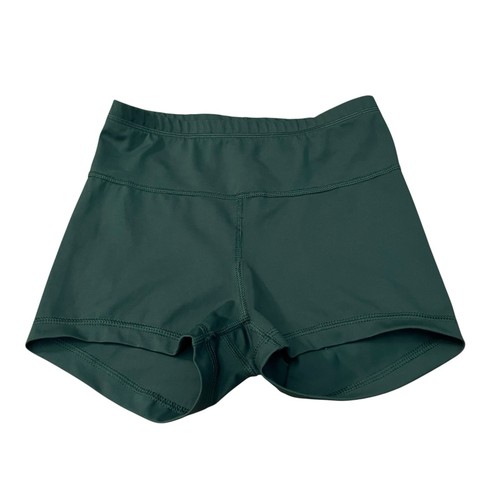 Jolyn Jadine Bike Shorts Small Green 3” Inseam High Rise Sporty Athletic Fitted