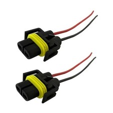 2PCS H8/ H9/ H11 880 881 Bulb Sockets, Nylon Female Adapter Wiring Harness 2pcs