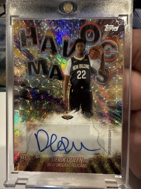 2025-26 Topps Derik Queen Havoc Marks SUPERFRACTOR 1/1 Auto 🔥 RC Pelicans