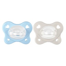 Bean Dual Soft Rubber, Silicone Pacifier 2-6 Months, Bicolor, Double Softness