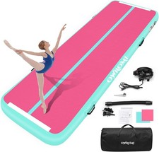 Inflatable Tumble Track Gymnastic Mat 6.6ft 10ft 13ft 16ft 4/8 Inch Thickness Ma