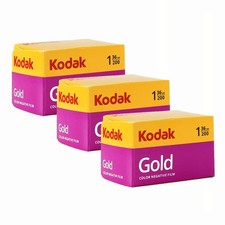 3x Kodak GOLD 200 Color Negative Film 35mm Roll Film, 36 Exposures 