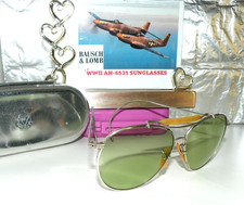 WWII PRE-RAY BAN BAUSCH-LOMB ARMY AIR CORPS AN-6531 STYLE SUNGLASSES BOX RB AO